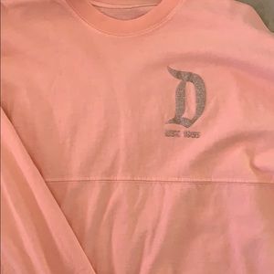 Disney land rose gold pink spirit jersey shirt XS